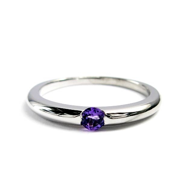 誕生石 一粒カラーストーン シルバー リング 2月 アメジスト 指輪・AH87-02を販売。商品点数3万点以上。シルバーアクセサリー