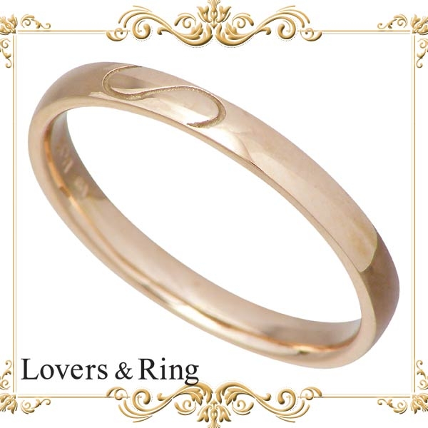 Lovers & Ring(ラバーズリング) K10 ゴールド ペア リング ハート 指輪 5～23号 刻印無料