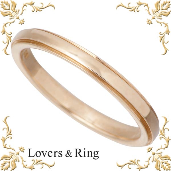 Lovers & Ring(ラバーズリング) K10 ゴールド ペア リング 指輪 5～23号 [刻印無料][裏石対応]