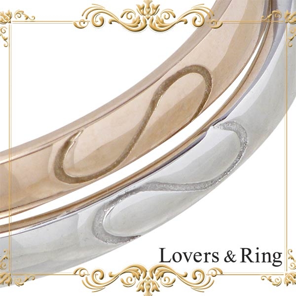 Lovers & Ring(ラバーズリング) K10 ゴールド ペア リング ハート 指輪 5～23号 刻印無料