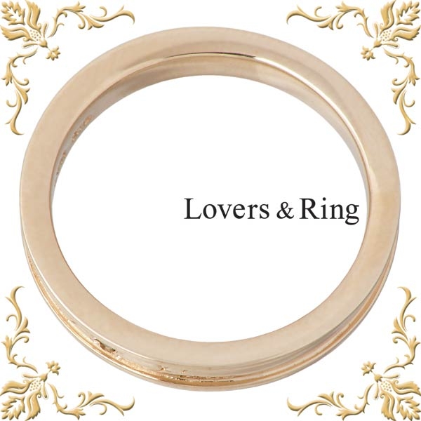 Lovers & Ring(ラバーズリング) K10 ピンクゴールド リング ダイヤモンド 指輪 5～23号 [刻印無料][裏石対応]