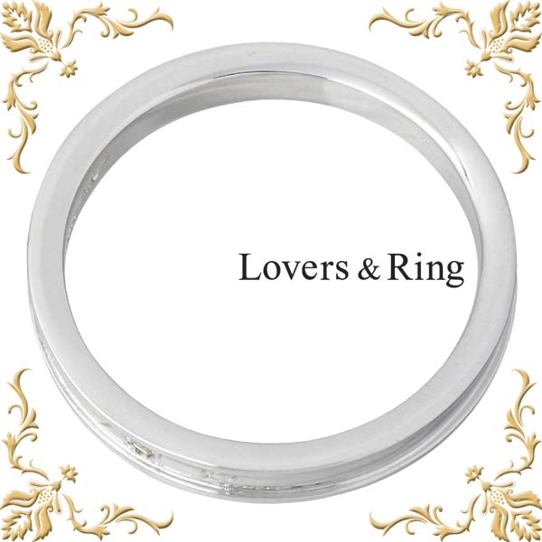 Lovers & Ring(ラバーズリング) K10 ホワイトゴールド リング ダイヤモンド 指輪 5～23号 [刻印無料][裏石対応]