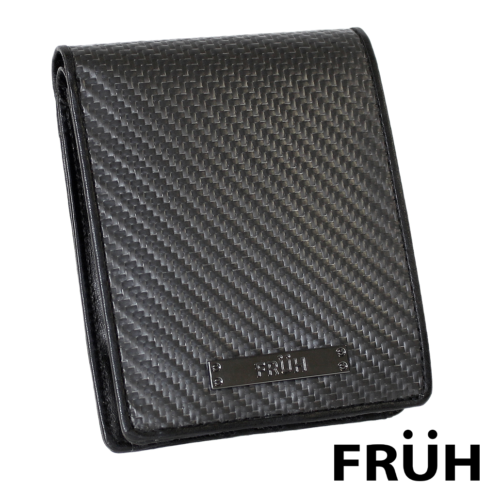 FRUH フリュー リアルカーボン ショート ウォレット 2つ折り財布 GL027
