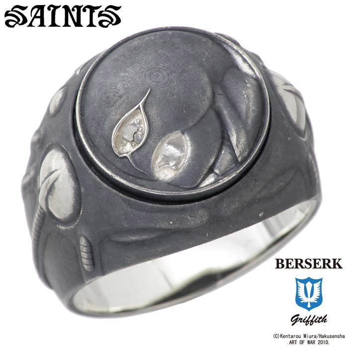 セインツxベルセルク BERSERK×SAINTS フェムトリング シルバー リング 指輪 ダイヤモンド メンズ 15～28号 シルバー925 ギフト 誕生日 クリスマス BSS-R-05DIA