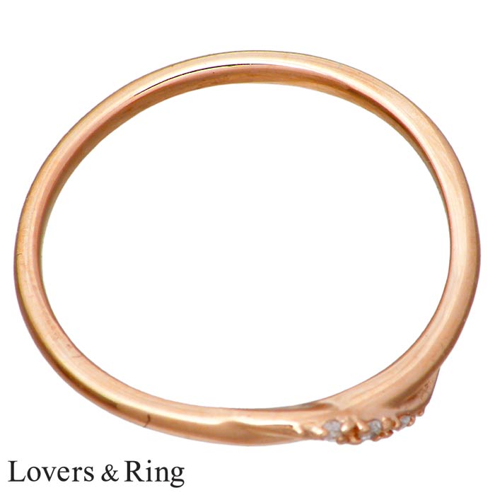 Lovers & Ring【ラバーズリング】K10 ピンクゴールド リング 指輪 ダイヤモンド レディース 5～15号