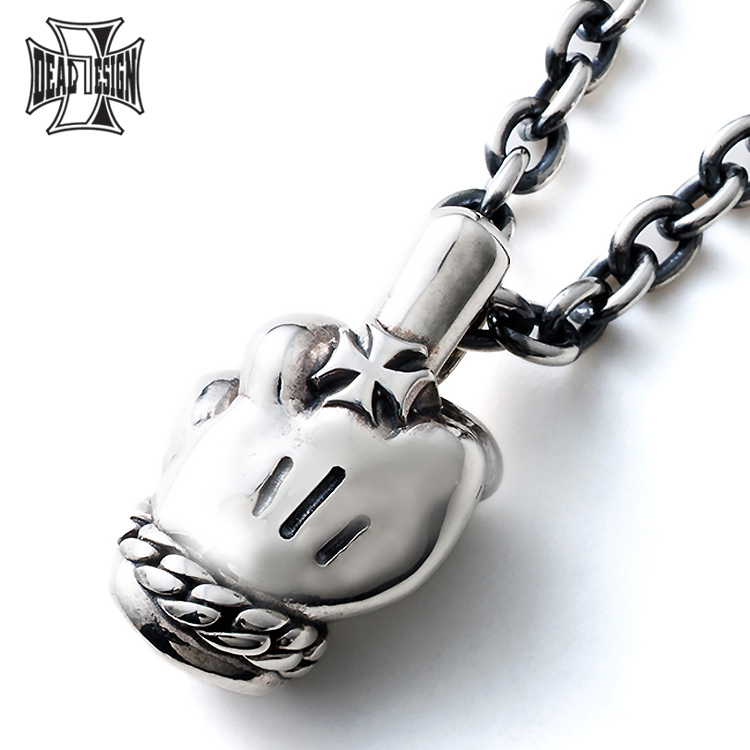 ディールデザイン ファック ユー ハンド シルバー ネックレス ペンダント メンズ レディース シルバー925 アクセサリー 396120 DEAL DESIGN