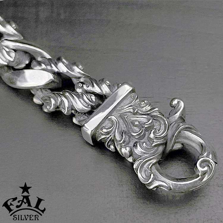 エフエーエル F.A.L FAL シルバー キーチェーン アラベスク リーフ