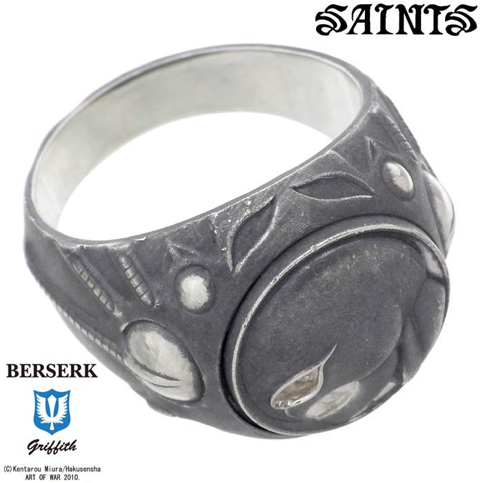 セインツxベルセルク BERSERK×SAINTS フェムトリング シルバー リング 指輪 ダイヤモンド メンズ 15～28号 シルバー925 ギフト 誕生日 クリスマス BSS-R-05DIA