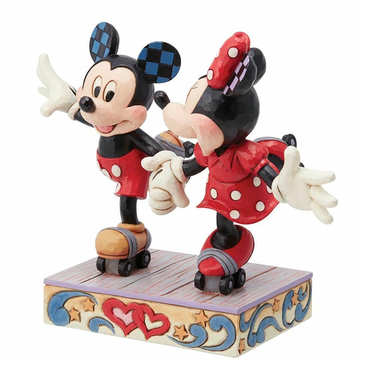 enesco エネスコ Disney Traditions ミッキー＆ミニー ローラースケート フィギュア ディズニー ミッキーマウス ミニーマウス  人気 キャラクター グッズ 大人向け 置物 インテリア オブジェを販売。商品点数3万点以上。シルバーアクセサリー - シーズ / 通販